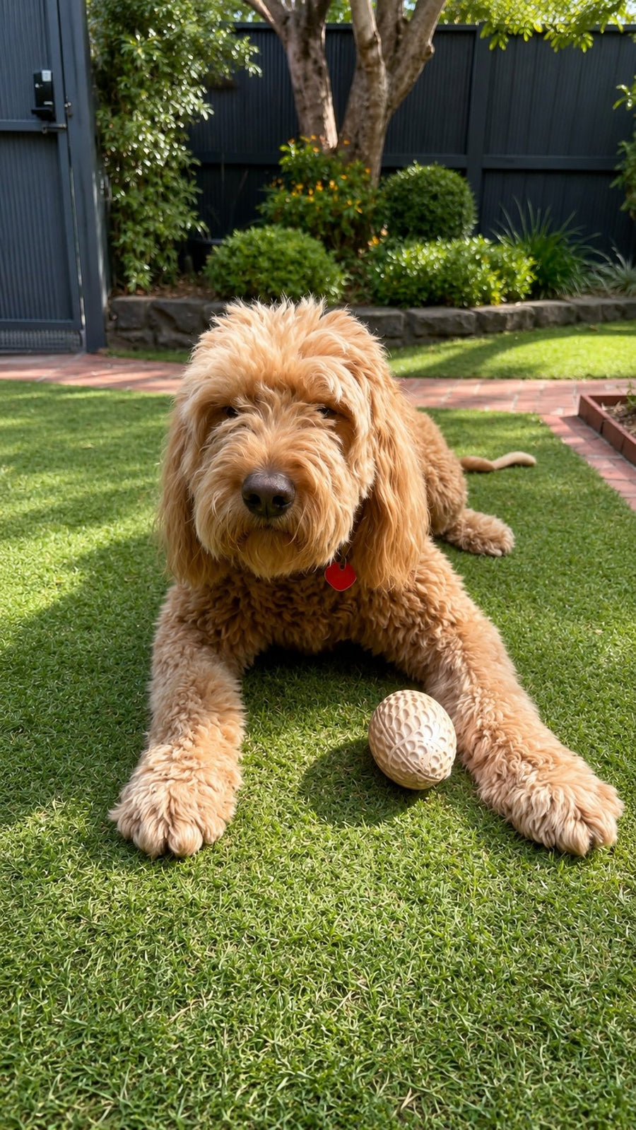 An Oodle playing with the Big Squeaky Footy from The Oodle Club