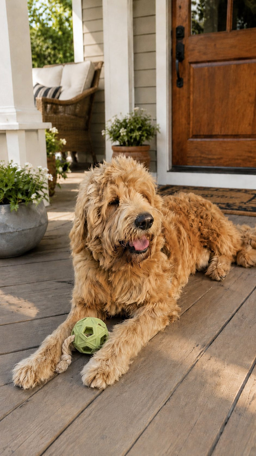 An Oodle playing with the Tug and Tumble from The Oodle Club
