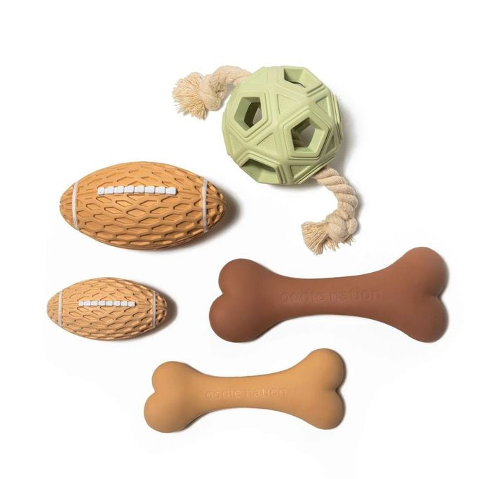 Pawfect Play Pack – natural rubber dog toy for Oodles by The Oodle Club